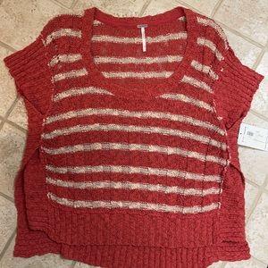 Free People sunshine day sweater in tomato